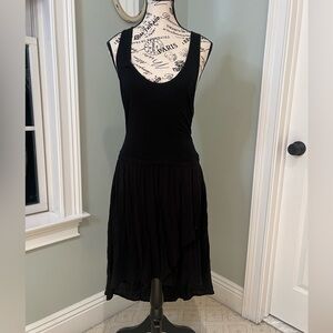 Converse Black Drop Waist Dress | Low cut front | Size XS | Like New